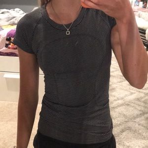 Striped Swiftly Tech Short Sleeve Crew